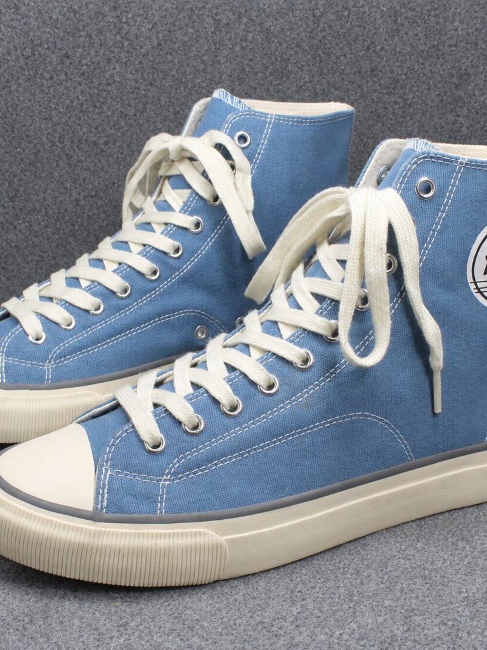 PF Flyers All American High Top Baby Blue White Sneakers Men Size 11 Womens 12.5